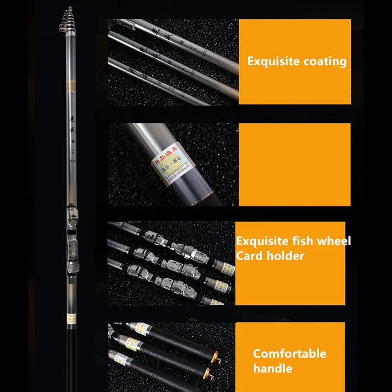 fishing rod set special offer carbon ultra super hard 1.8-6.3m dual-use fishing pole olta vara de pesca casting rod abu garcia