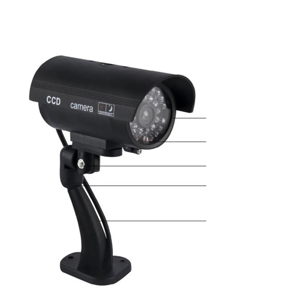 

Fake Camera Solar Power Outdoor Simulation Dummy Camera Waterproof Home Surveillance Security CCTV Surveillance Flash LED Light