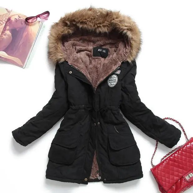 

2019 Winter Jacket Women Thick Warm Hooded Parka Chaqueta Mujer Cotton Padded Coat Long Paragraph Plus Size Female Coat Jacket
