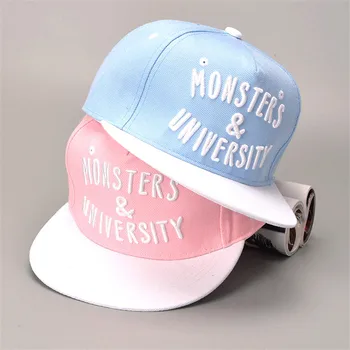 Pink Snapback Letter Embroidery Girl's Hats