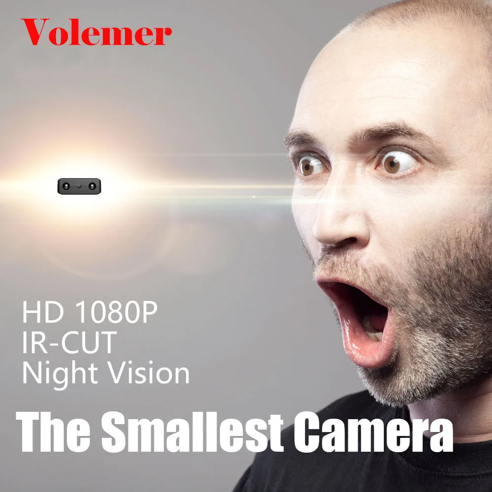 Volemer XD IR CUT мини камера Full HD 1080P инфракрасная ночная версия монитор скрытый
