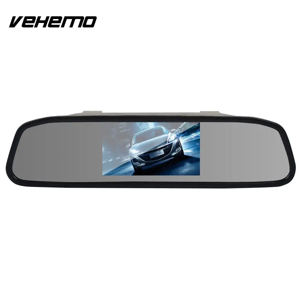 

Car Rearview Mirror Reversing Display Durable Rearview Mirror Display Rearview Vehicle DC12V 4.3" Universal