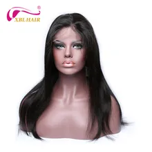 XBL HAIR Lace Front Human Hair Wigs Straight Brazilian Remy Hair Lace Wig for Black Women Natural Color Free Shipping