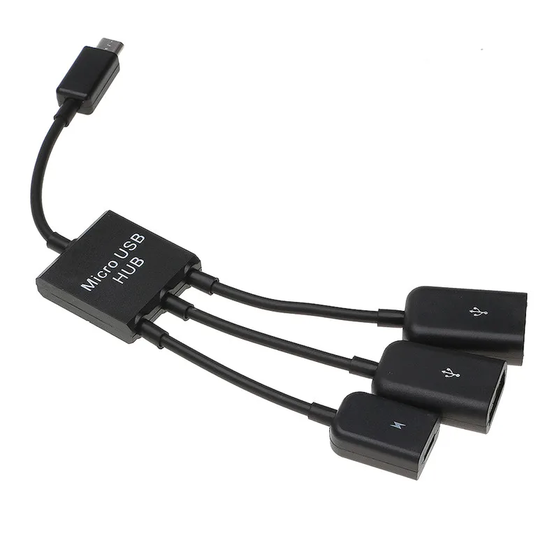 Micro USB на 2 порта 0 с 1 портом зарядный концентратор OTG адаптер Черный|usb 2.0|usb tousb charge |