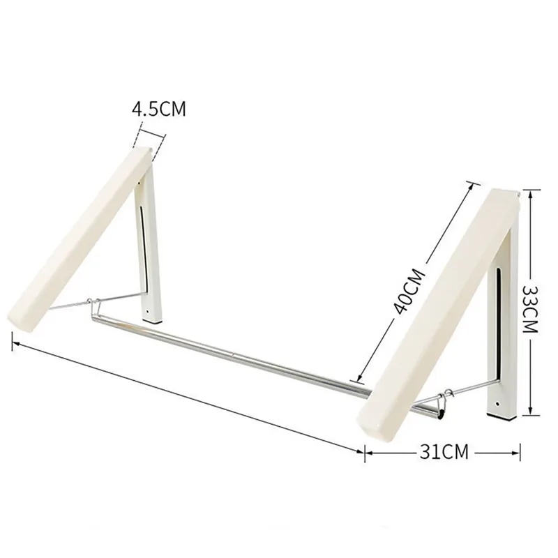 1 шт. одна стойка для одежды мини настенное крепление Ванная Комната Маленькая Выдвижная Скрытая сушилка для хранения ванной комнаты
