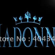LF126-Мадонна королева музыка светодиодный неоновый свет знак