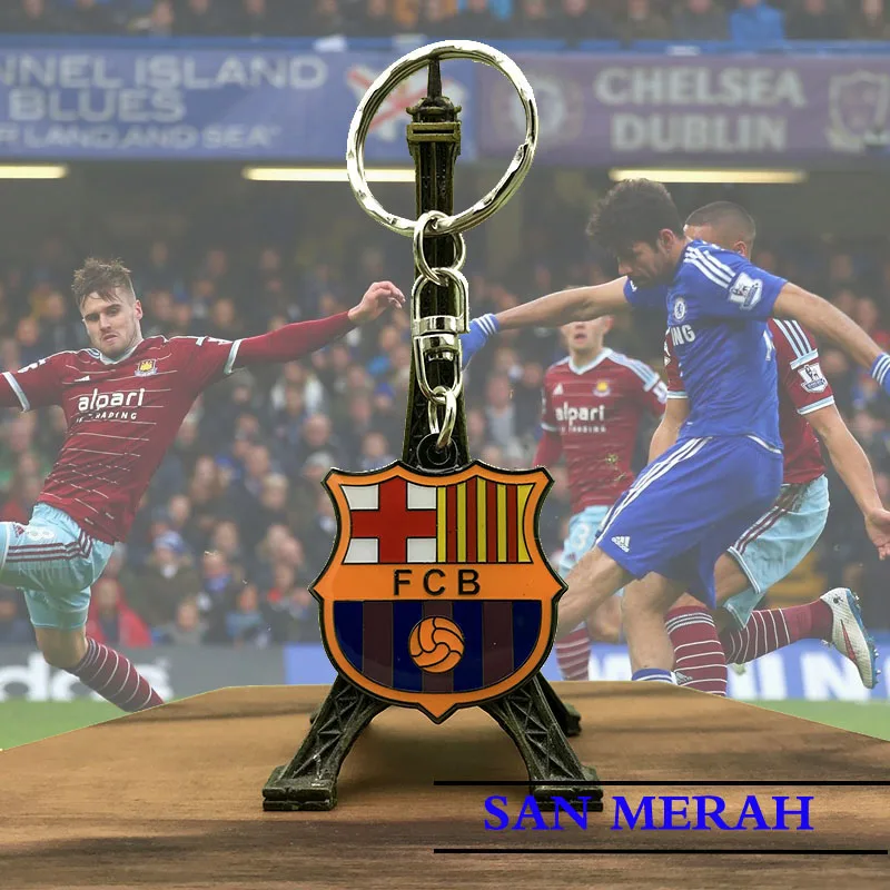 

soccer club M U key ring jewelry keychain pins handbags key Car accessories pendant and chain purse for sports memorabilia AC RM