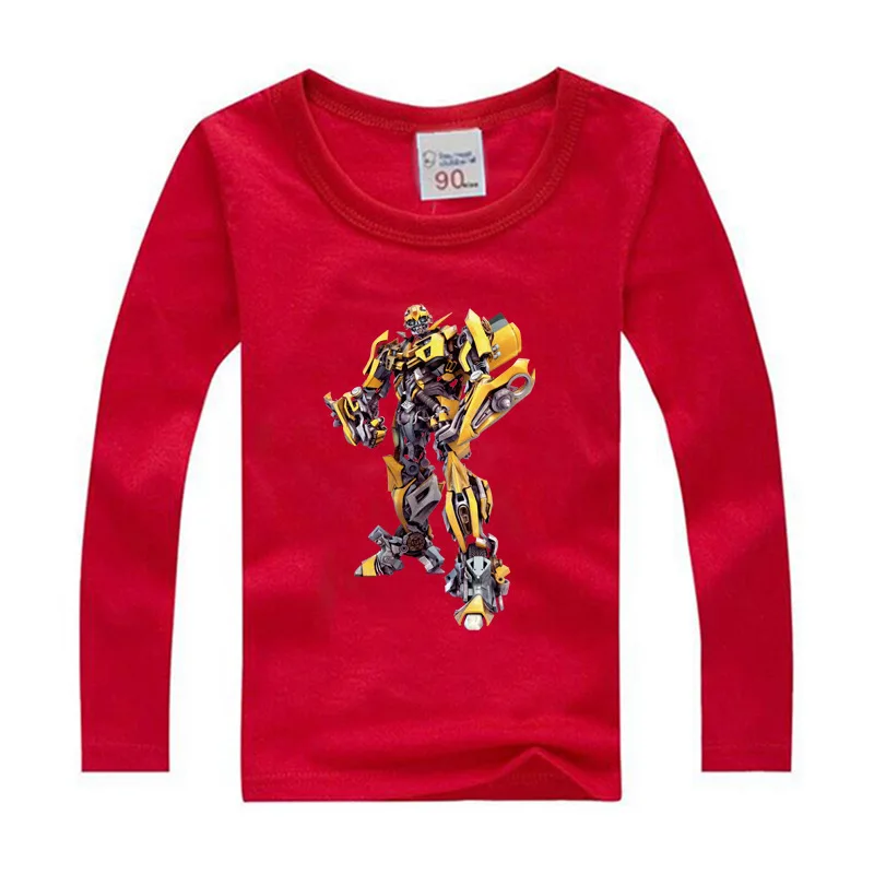 10 цветов, Осенние футболки с длинными рукавами для мальчиков модные детские хлопковые топы с изображением Железного человека, одежда для детей топы для маленьких девочек, футболки, одежда 8, 10 - Цвет: as picture