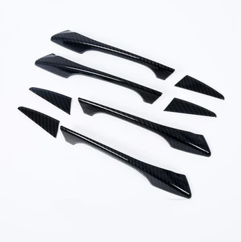 

Free Shipping For Acura TLX 2018 8PCS Car Door Handle Protector Cover Trim Molding ABS Chrome Car Styling Carbon Fiber ABS