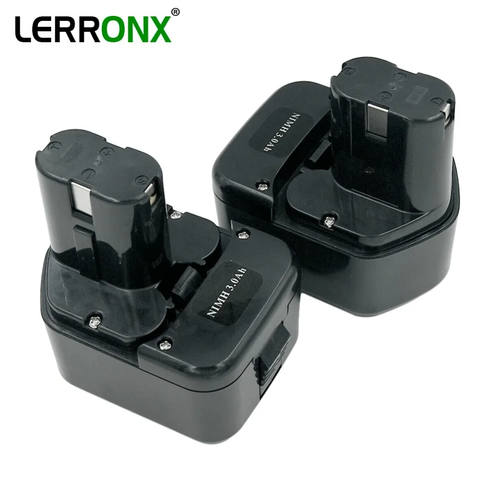 Никель металлогидридная аккумуляторная батарея LERRONX 2 шт. 12 В 3 0 Ач замена для Hitachi