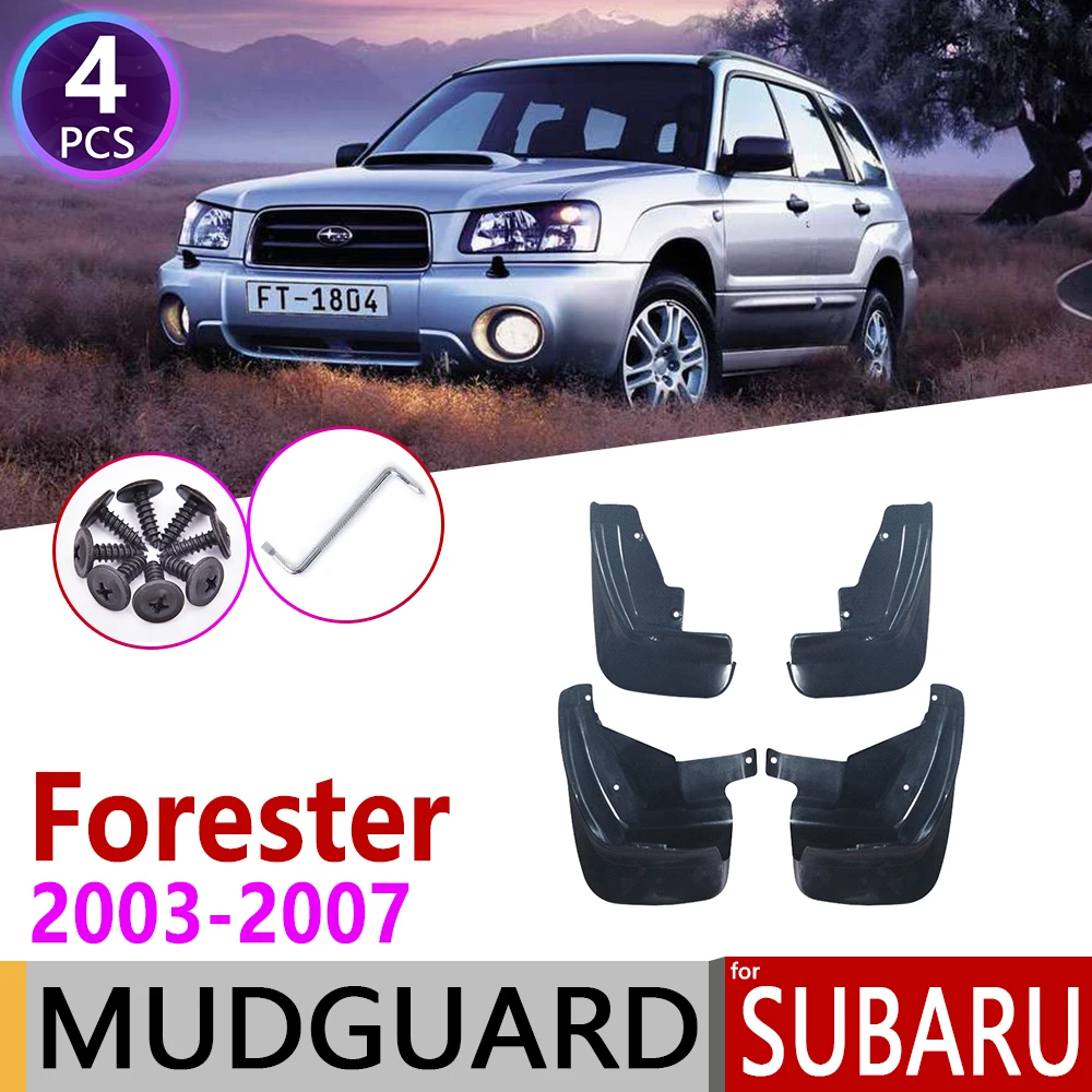 Автомобильный брызговик для Subaru Forester SG 2003~ 2007 Fender брызговик закрылки аксессуары для брызговиков 2004 2005 2006 2th Gen