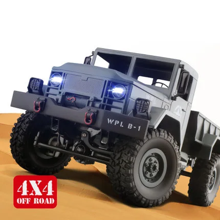 4WD военный Радиоуправляемый грузовик 2,4 г WPLB-14 внедорожный автомобиль дистанционного моделирования военный автомобиль скалолазание автомобиль игрушки для детей