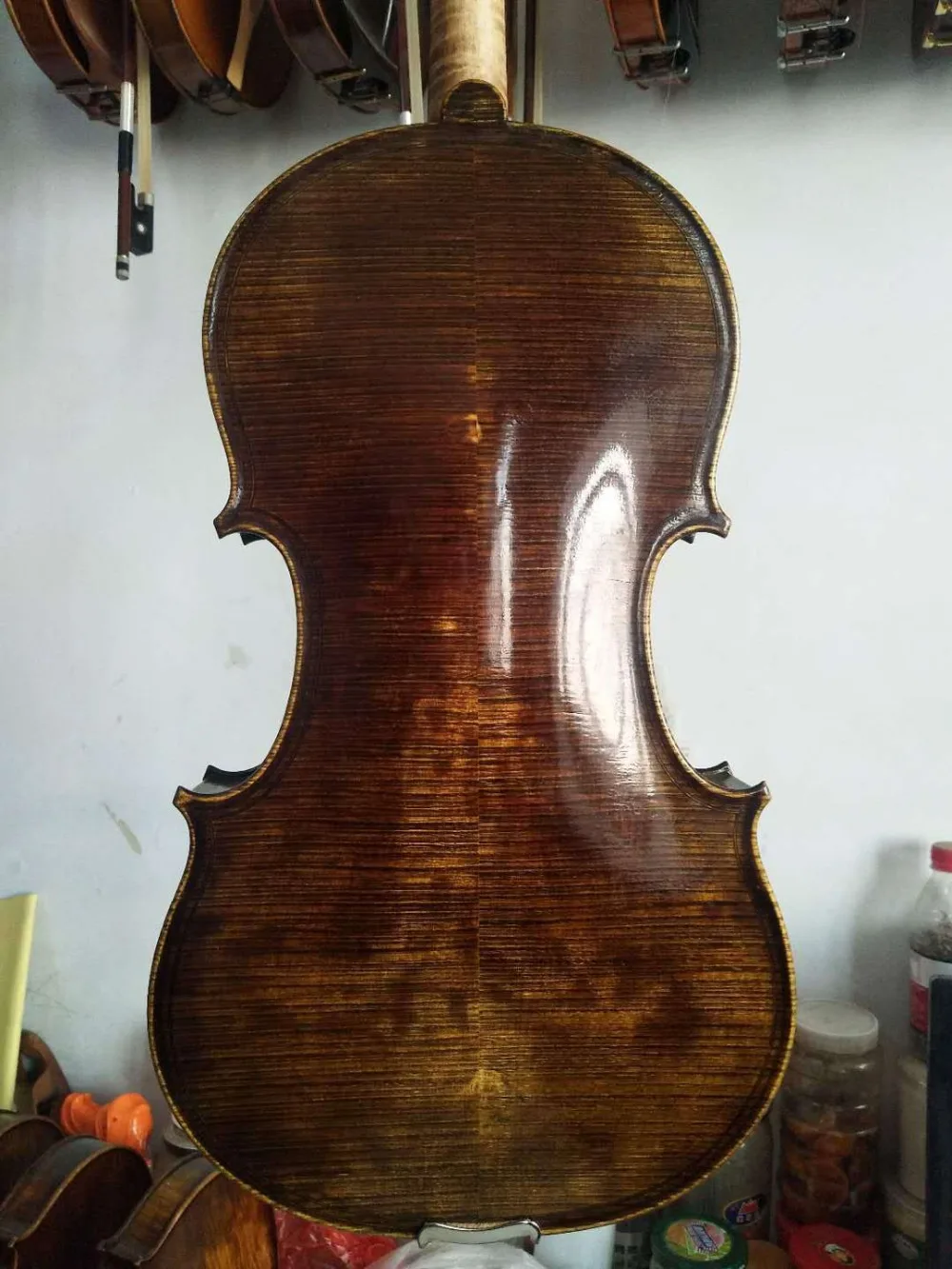 Master 16 "Viola модель Маджини nice задняя Дека из огненного клена and size ручная работа No2