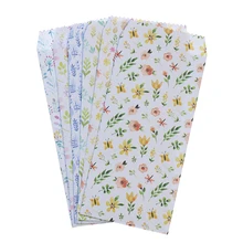 6 шт./компл. Мини Цветочный вышитый конверт стильная футболка с изображением персонажей видеоигр Бумага корейский канцелярский призовой записи офиса подарок конверт для бумажного письма