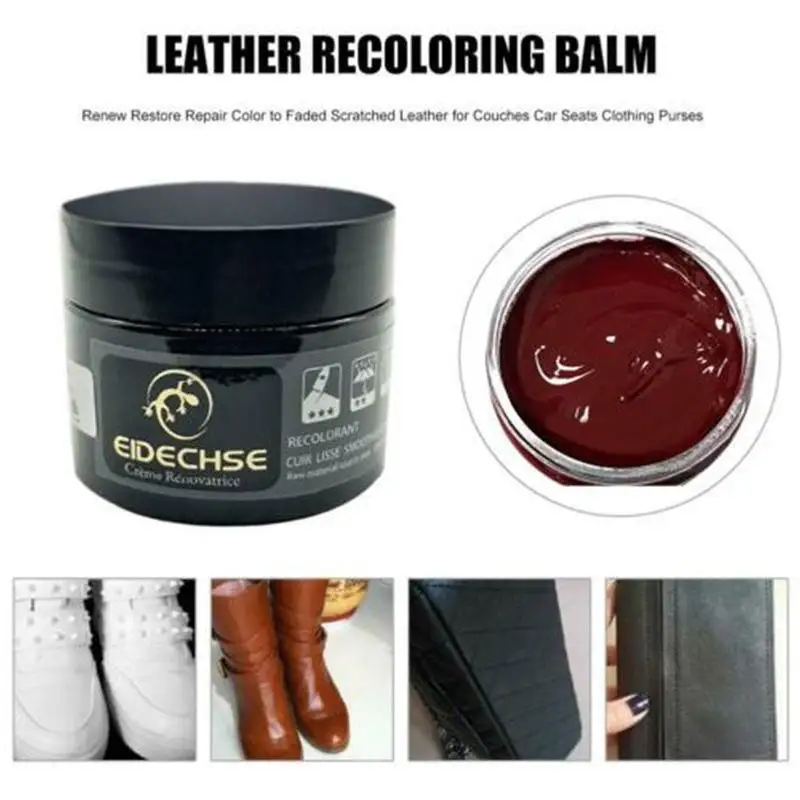 

1PC Leather Repair Filler Compound Leather Shoe Boot Polish Rich Glossy Shine Wax Liquid Protection Nourishes Shoes Repair Cream