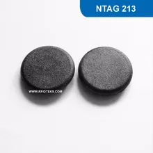 G13 диаметр 13 мм RFID электронное отслеживание товаров, мини-съемник для бирок с пассивные RFID метки для высокая температура NFC тег 13,56 МГц 144 байт, оборот в минуту(R/W ISO14443A с NTAG 213 чип
