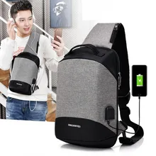 Новые многофункциональные сумки через плечо для мужчин, зарядка через usb, нагрудная сумка для коротких поездок, нагрудная сумка, водоотталкивающая сумка на плечо, мужская сумка