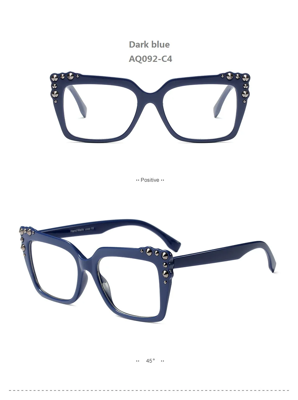 SOLO TU Trend, сексуальные квадратные очки с заклепками, оправа, Роскошные, индивидуальные, для женщин, оптические очки, компьютерные очки, оправа для очков, UV400