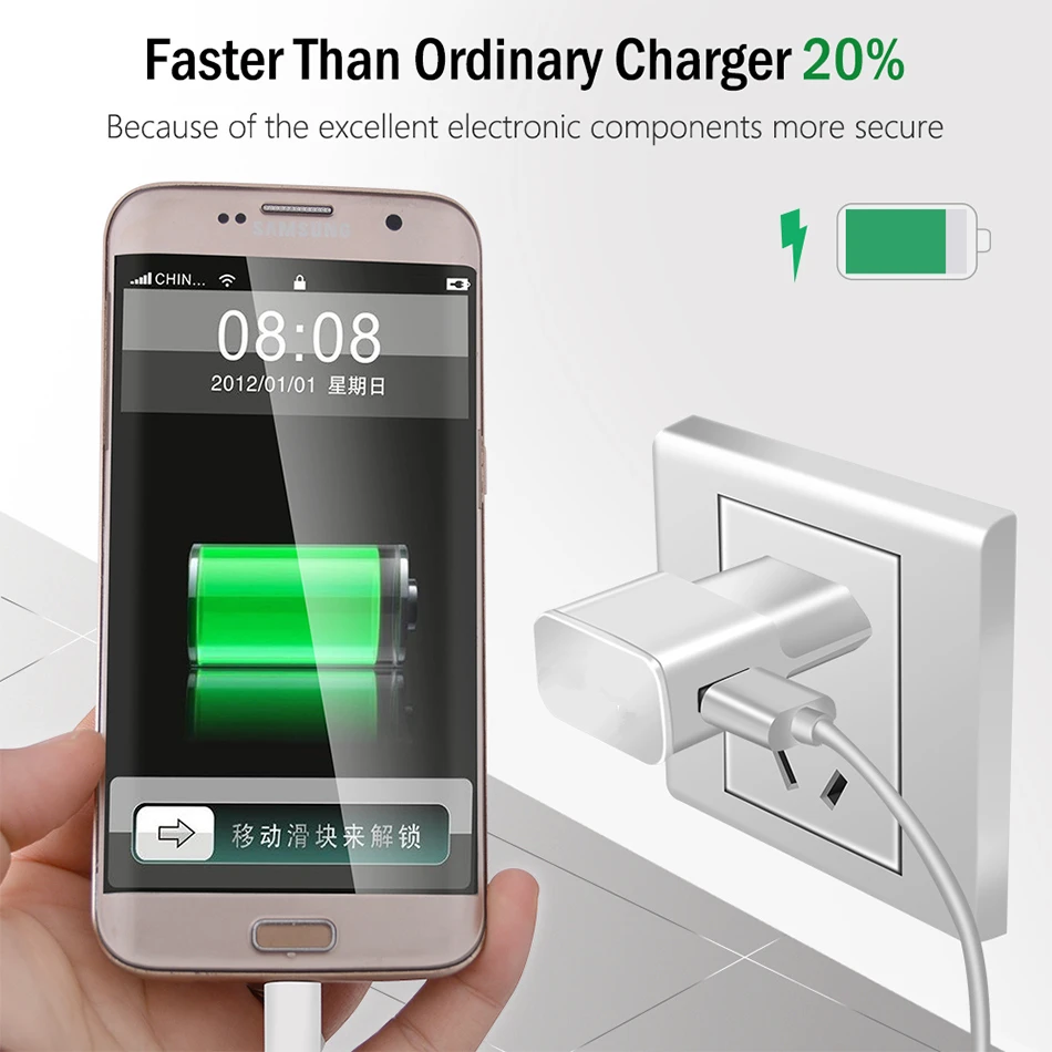 Micro USB кабель для Samsung Galaxy S6 S7 edge J3 J5 J7 Note 4 5 A3 S2 A5 A7 2016 2A honor 9 lite 5x 5c 6a 6x 7x 5V2A|Зарядные