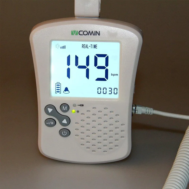 Professional Prenatal Doppler Fetal Detector Home Use Baby Heart Rate Monitor FHR Back Light Ultrasonic Fetal Doppler Monitor