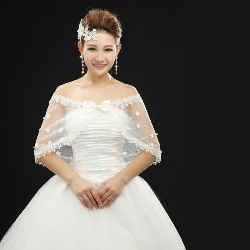 bridal cape short