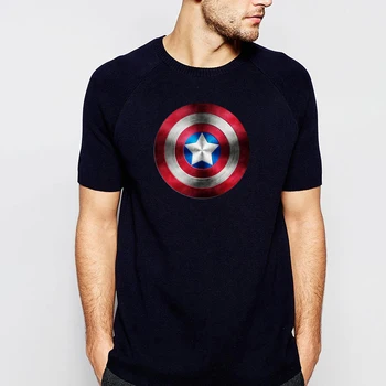 

Captain America Shield Avengers T Shirt Men Cotton Casual Streetwear 2019 Summer Slim Fit Short Sleeve T New Harajuku Tops Tees