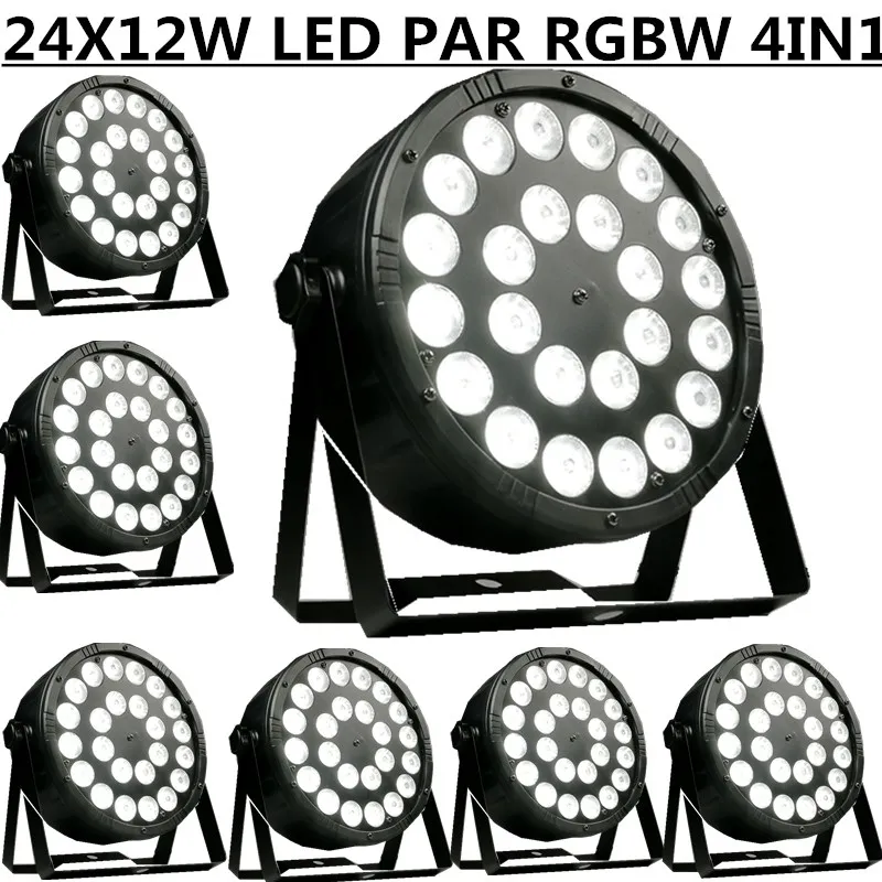 8 шт./24X12W светодиодный PAR прожектор RGBW 4in1 Светильник s/дискотечный светильник s dmx512