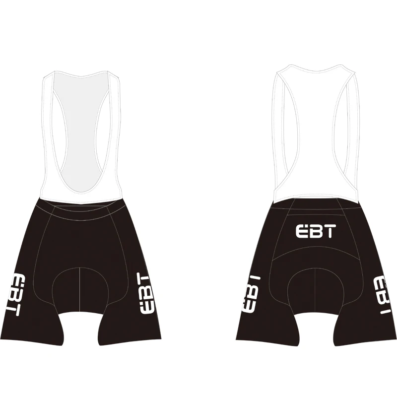 Стиль высокого качества DIY дизайн EBT команда Велоспорт Джерси Pro с коротким рукавом комплект одежды - Цвет: bib pants
