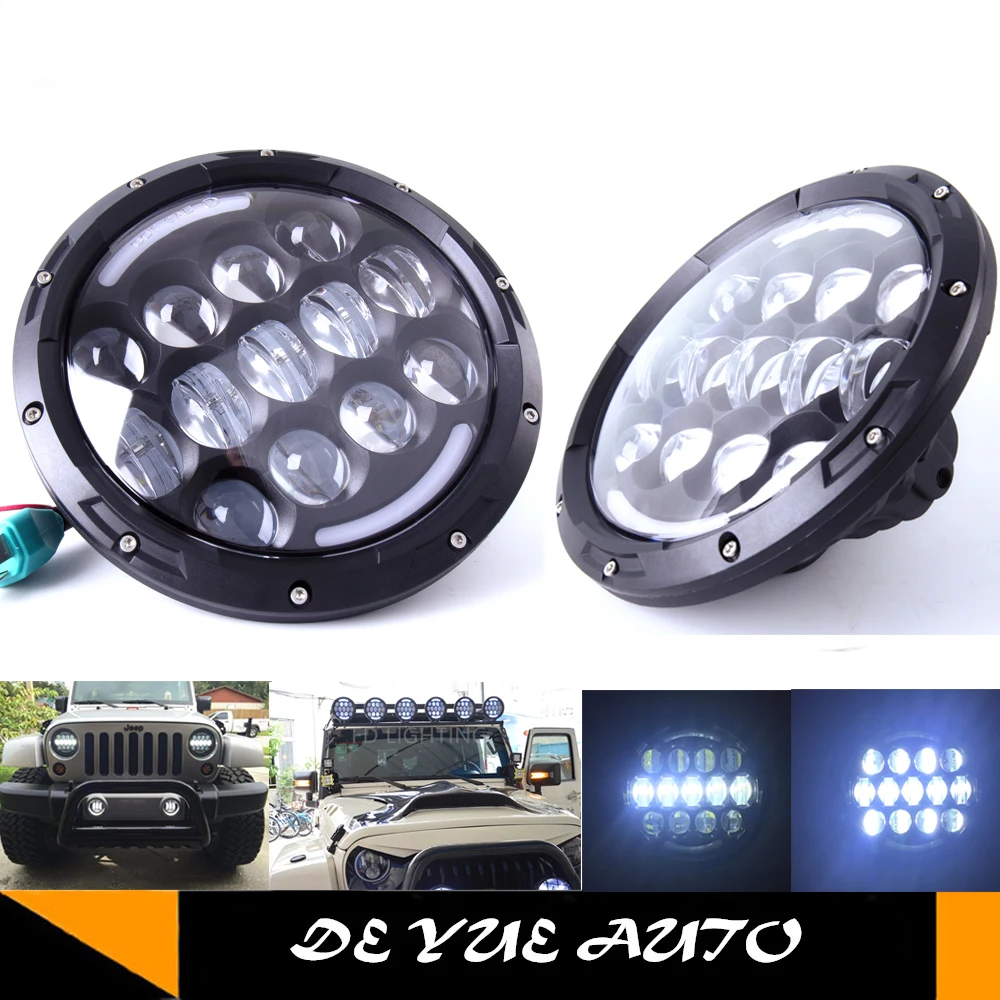 Для 04 Santana PS10 Toyota FJ Cruiser land cruiser 105 Вт 7 дюймов светодиодный фонарь с DRL hi ближнего