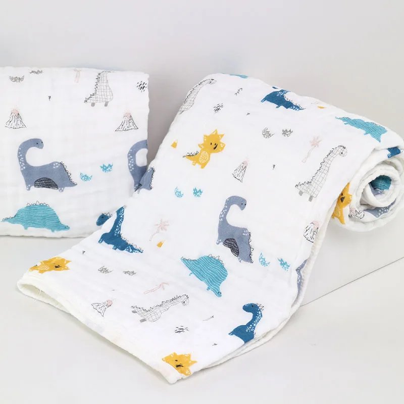 

Baby Blanket Muslin Cotton 6 Layers Thicken Newborn Swaddle Baby Bedding Sleeping Air condition blankets Bedding