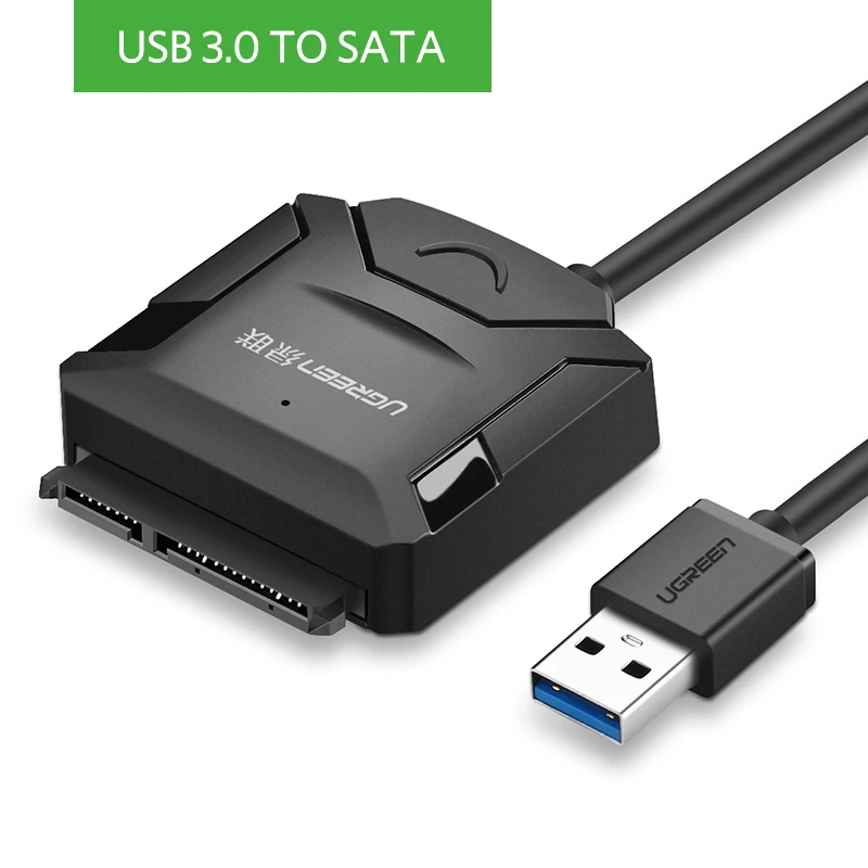 Ugreen sata usb3.0 поворотный Рабочий стол твердотельный накопитель 3,5 дюйма Жесткий диск кабель передачи данных легко управлять линия 2,0 - Цвет: USB 3.0 TO SATA