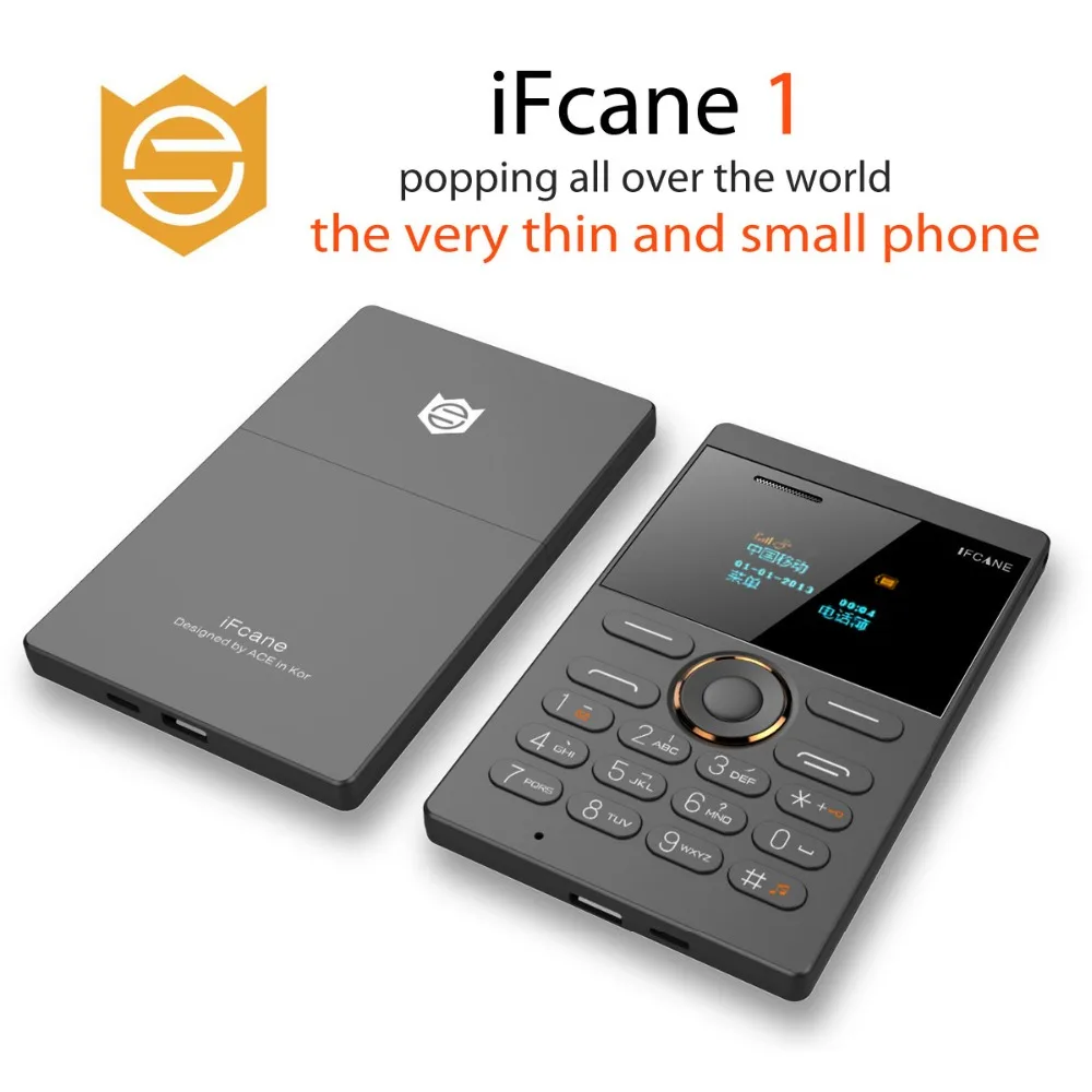 IFcane E1 маленькие ультратонкие мобильные телефоны с вибрацией и мини картой