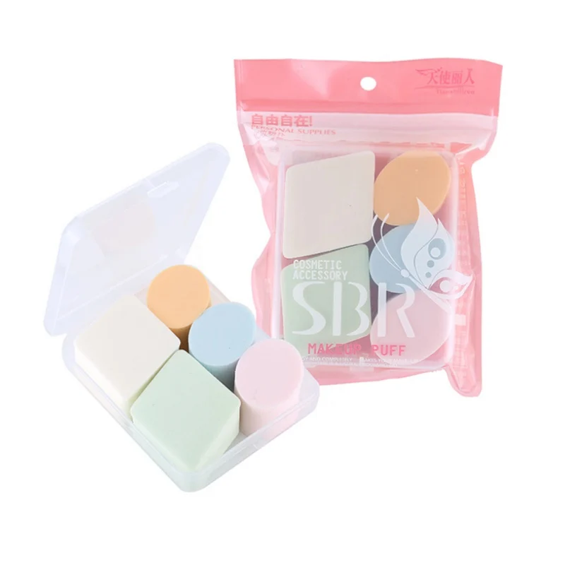 

5pcs/PACK Professional Puff Beauty Sponge Blending Face Foundation Powder Cream Smooth Makeup Powder Puff High Quality