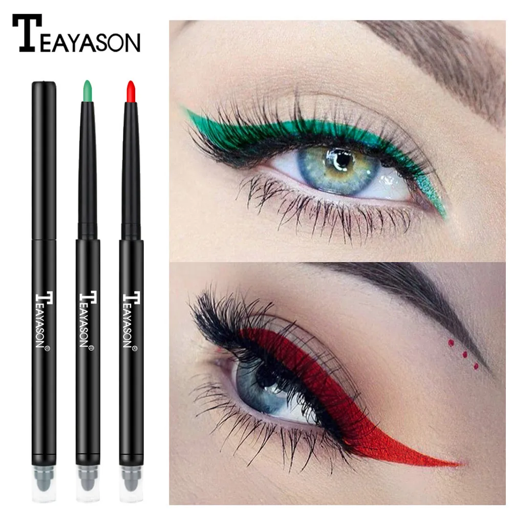 

Hot Sale Women Double Head Eye Shadow Eyeliner Pencil Waterproof Colorful Cosmetic
