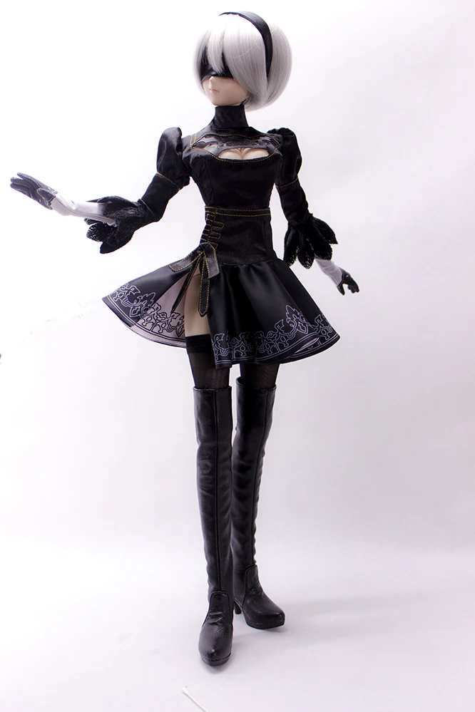 

Estartek 1/3 Japan Anime Sexy AUTOMATA 2B Nil Mechanical Era Female Clothes Set for BJD SD DDL DDM Dolls Action Figure DIY Gift