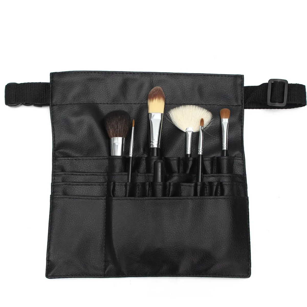 Professional 22 Pockets Makeup Brush Apron Bag Artist Belt Strap Portable Cross waist Style
