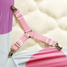 4 шт коврик Детские эластичные одеяла грейферные Захваты детская кроватка лист застежки матраса крепления скольжению ремешках