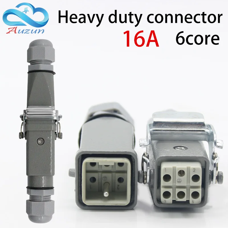 

Heavy-duty connector 6 (5 + 1) 16A 500V HA-004-6 is Connect the cold pressure heat channel flow