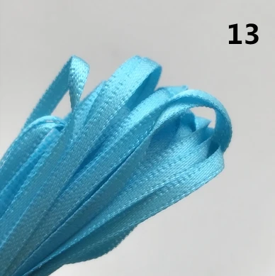 1 шт. = 5 м разных цветов супер тонкий шелк ленты 2 мм лента для Блит аксессуары для кукол ручной работы DIY Кукла Одежда Материал - Цвет: blue