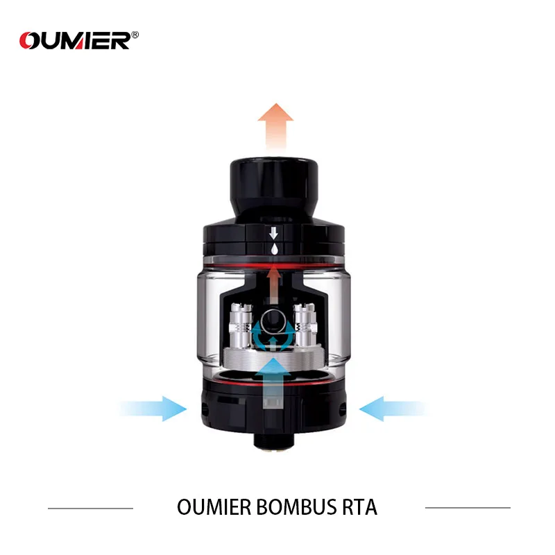 Хорошая цена OUMIER bommier bus RTA оригинальная фотоэлектронная сигарета с резьбой 510