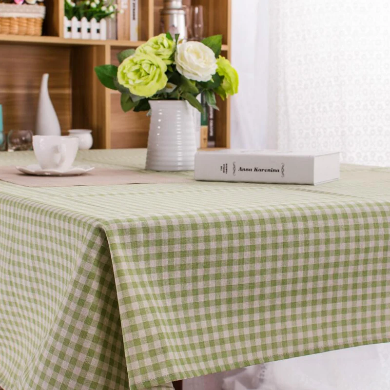 Country Style Tablecloth Plaid Black Pink Table Cover Dining Cotton Country Style Tablecloth Plaid Black Pink Table Cover Dining Cotton Linen Cloth High Quality Kitchen Home Decoration In Tablecloths From Garden