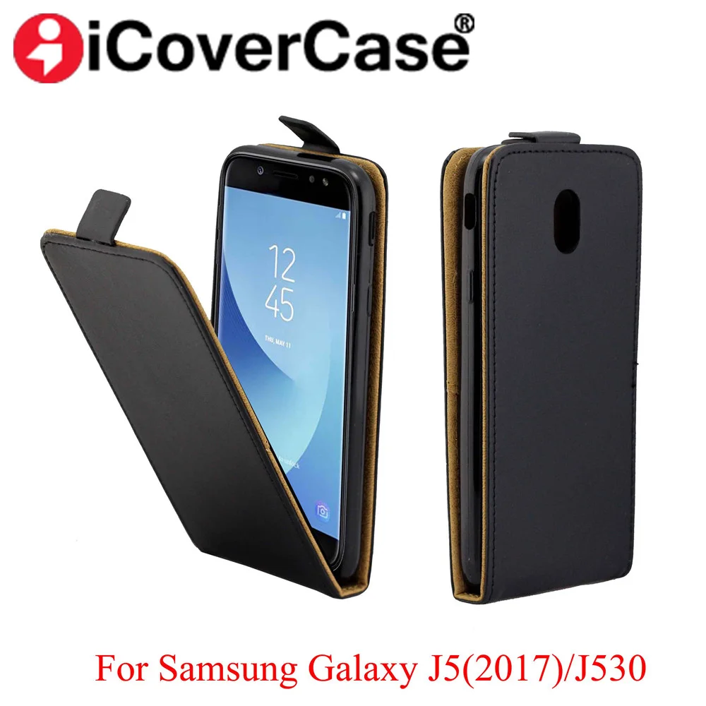 Для Galaxy J5 2017 искусственная кожа Магнит флип чехол для Samsung откидная крышка слот