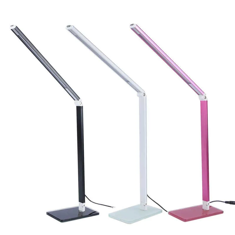 

48 LED Desk Lamp Energy Saving Flexible Folding Rechargeable Reading Night Light Eye-protection Lamps Office Table Lamp 110-220V