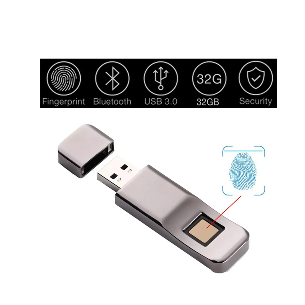 USB3.0 32GB U диск устройство для хранения данных защита безопасности USB флэш-накопитель с функцией шифрования отпечатков пальцев замок отпечатков пальцев