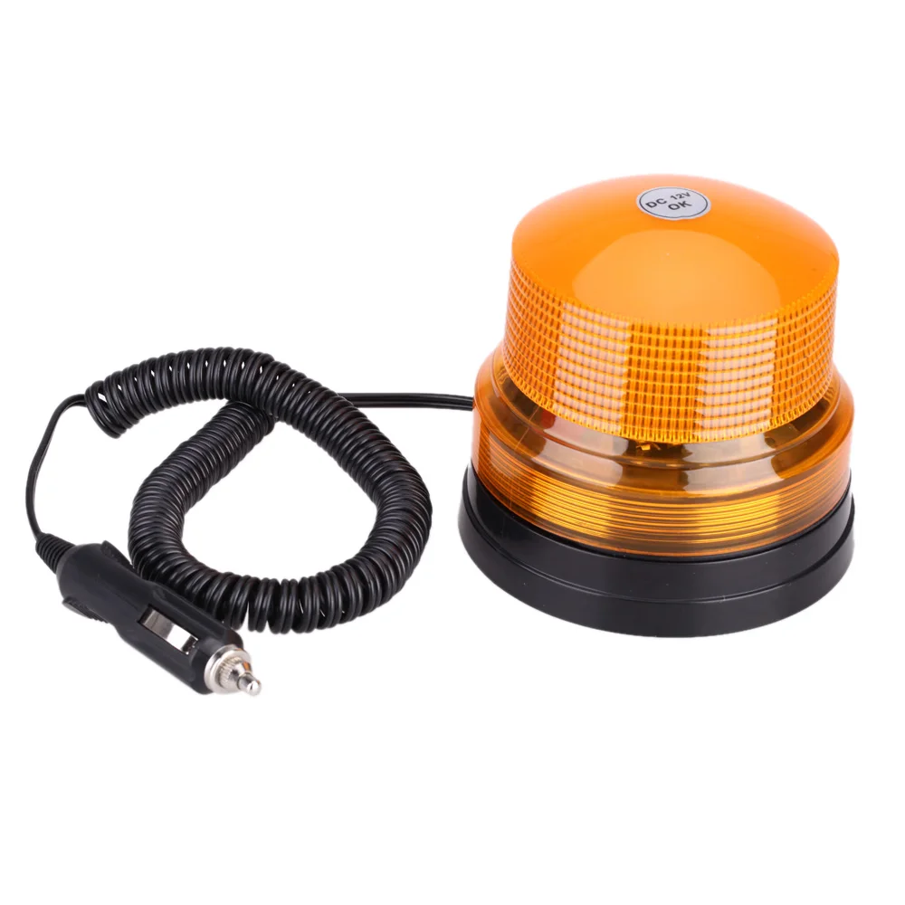 High Power LED Car Vehicle Amber Single Flash Warning Light with
