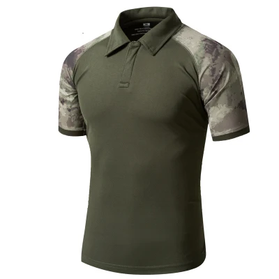 5XL летняя тактическая Мужская футболка для кемпинга, альпинизма, туризма, рыбалки, охота, треккинг, военные мужские топы с короткими рукавами - Цвет: Splice green