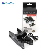 Двойной USB игровой зарядной док-станции горячая Распродажа микро USB зарядное устройство с светодиодный светильник для Playstation PS 4 контроллер r30