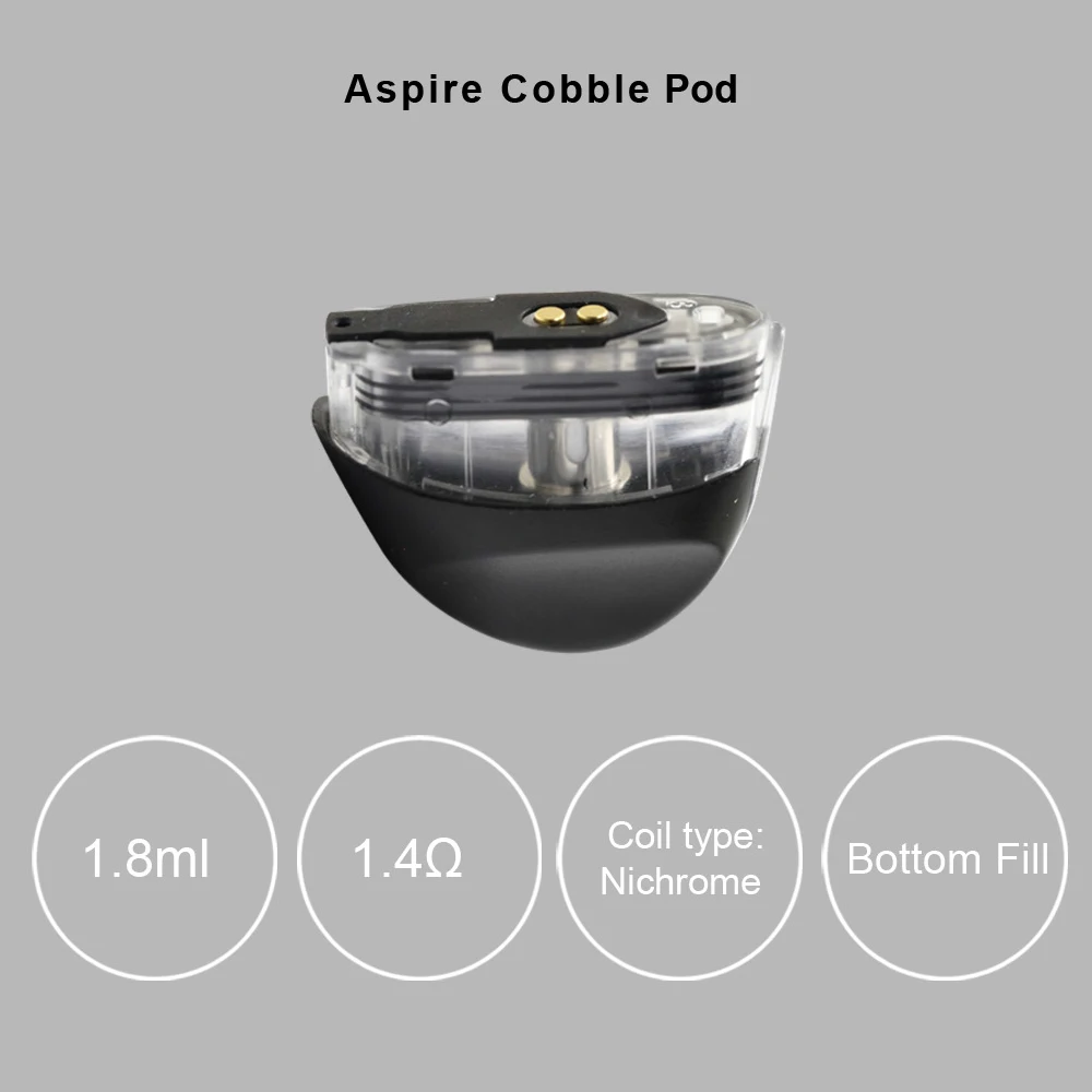 

3pcs/pack Original aspire cobble pods fit for aspire cobble vape pod system kit with 1.8ml capacity Nichrome coils