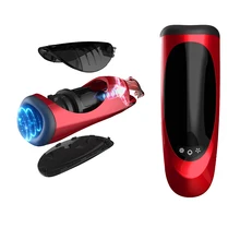 Electric Masturbation Cup Automatic Masturbator For Men Telescopic Sucking Pussy Penis Massage Licking Sex Vibrator Sex Machine