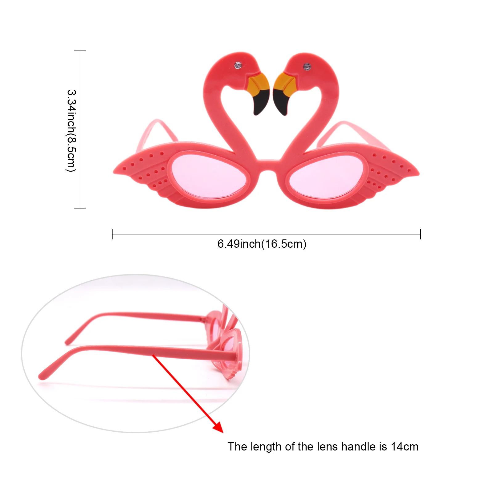 1 шт. Гавайские Вечерние Розовые Очки Фламинго Новинка на день рождения Фламинго солнцезащитные очки девичник вечерние принадлежности
